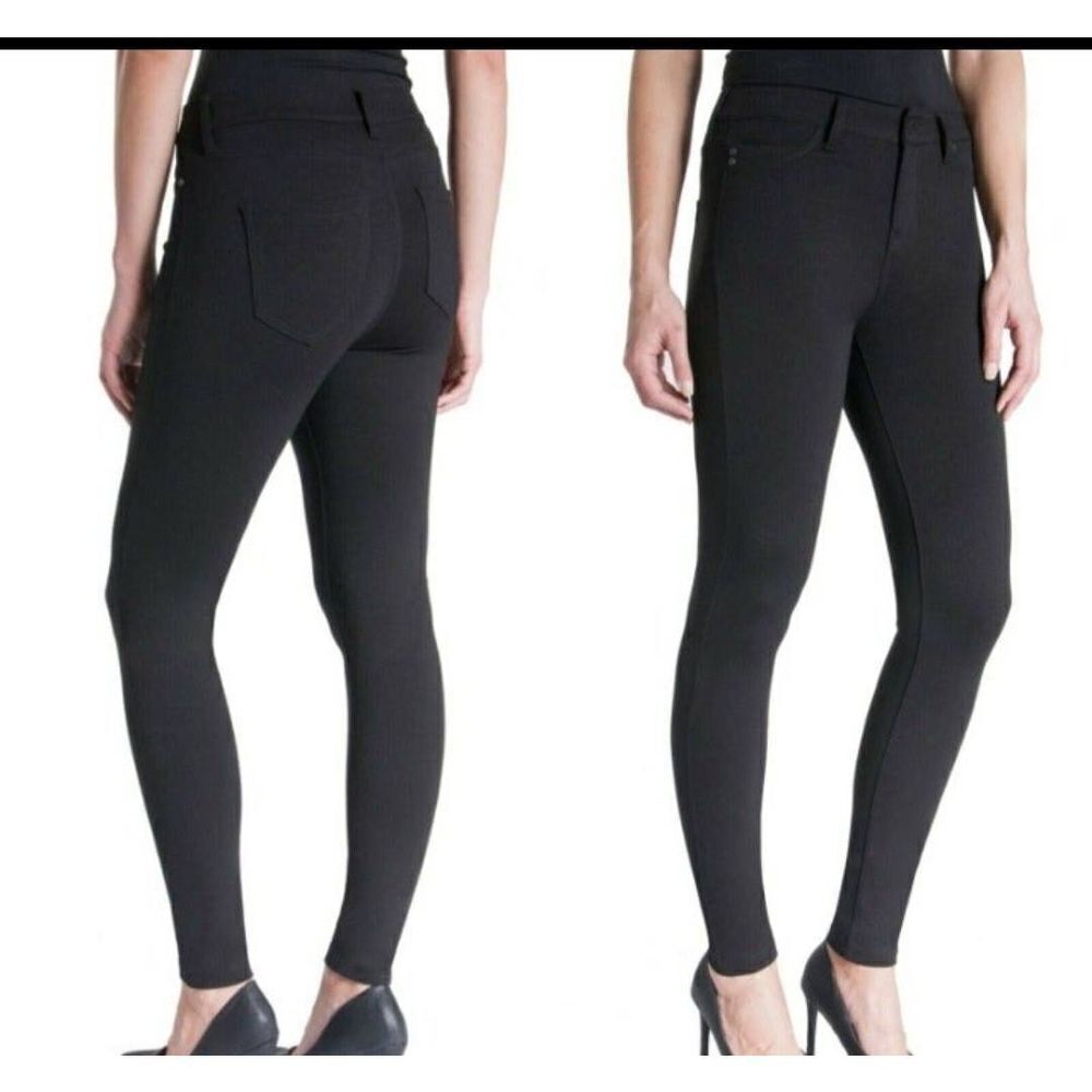 Liverpool Jeans Co black Madonna Legging Jeans Skinny Mid Rise Stretch sz 12/31